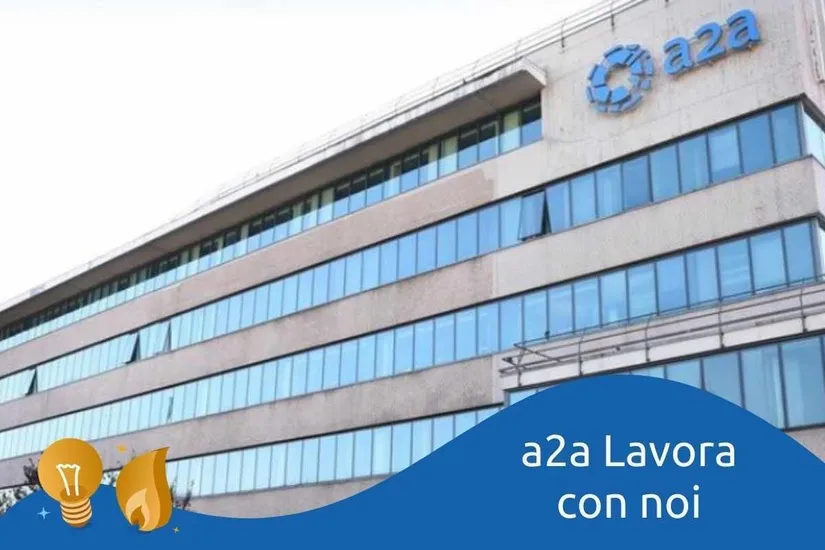 Team di colleghi in ufficio A2A Energia, simbolo delle posizioni aperte