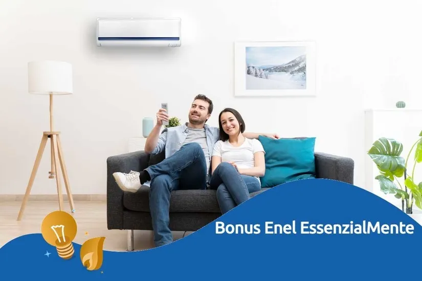 Bolletta della luce con annotazione del bonus sociale applicato in automatico al cliente Enel