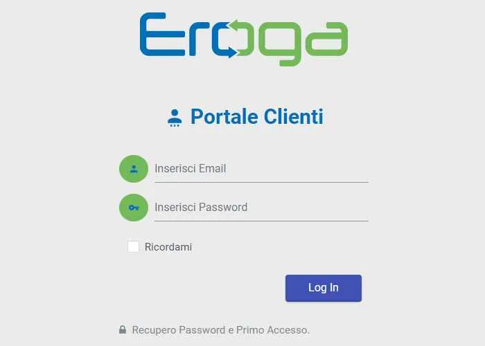 area clienti eroga energia