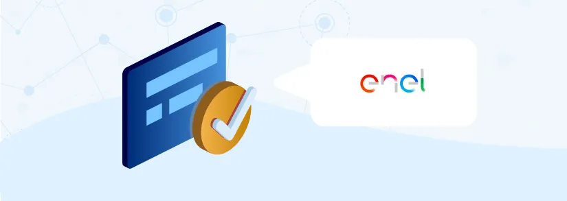 Schermata di un client di posta certificata con un messaggio indirizzato a Enel Energia