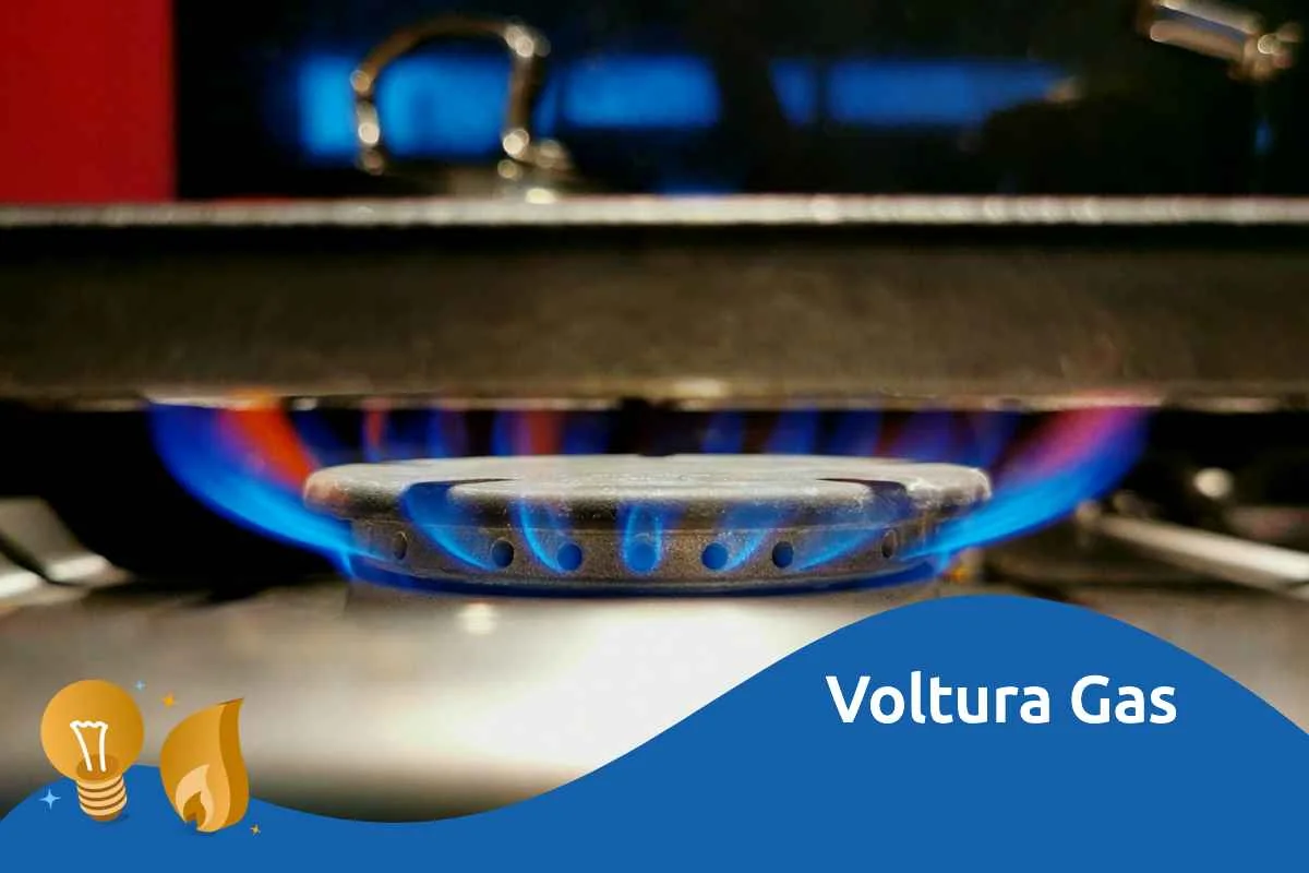 Caldaia in cucina e contatore del gas, illustrazione della voltura del contratto gas